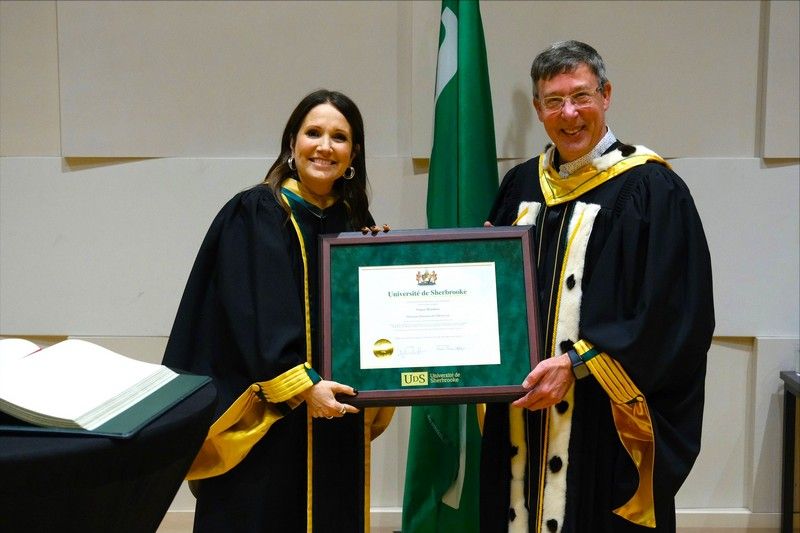 France Beaudoin reçoit un doctorat honorifique de l’Université de Sherbrooke